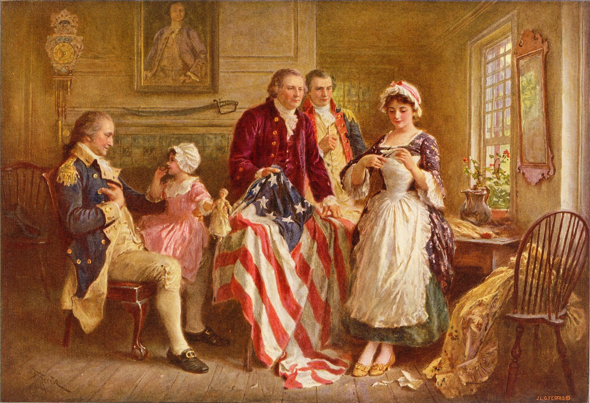 Betsy Ross 1777 painting