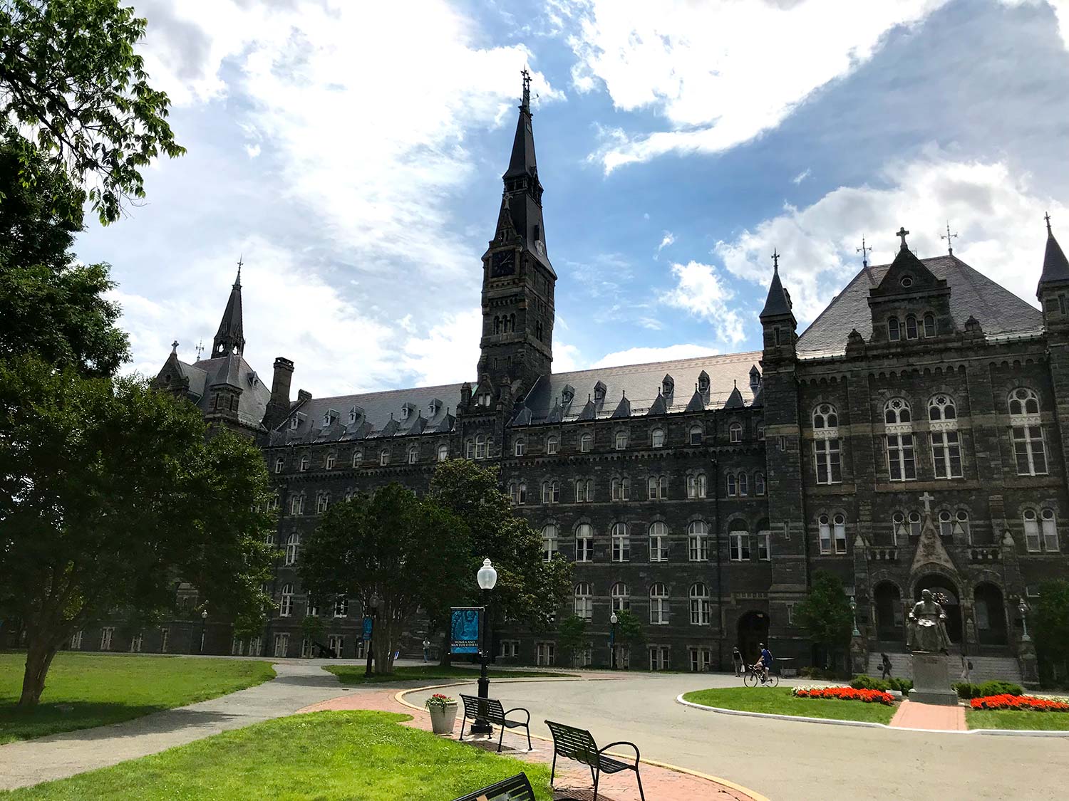 One of the classroom buildings used by students at the Summer Institute