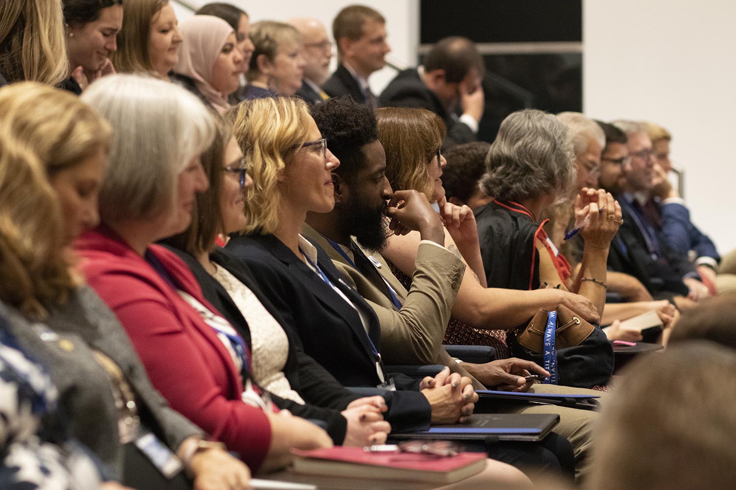 James Madison Fellows listen to Pulitzer Prize Winning author, Dr. David W. Blight